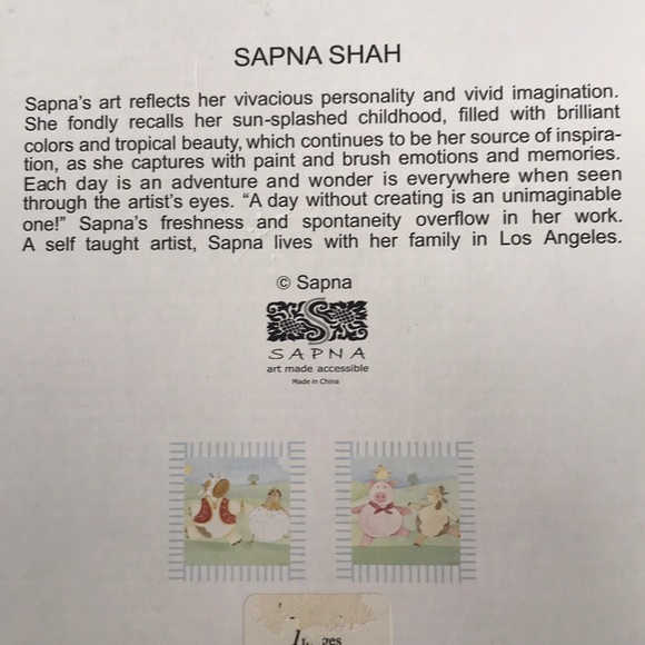 Set of SAPNA SHAH farm animal prints NEW! - Picture 5 of 8